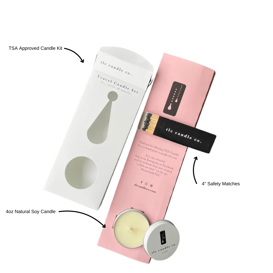 Travel Candle with Matches - Meditation - Amazing Grace Alignment