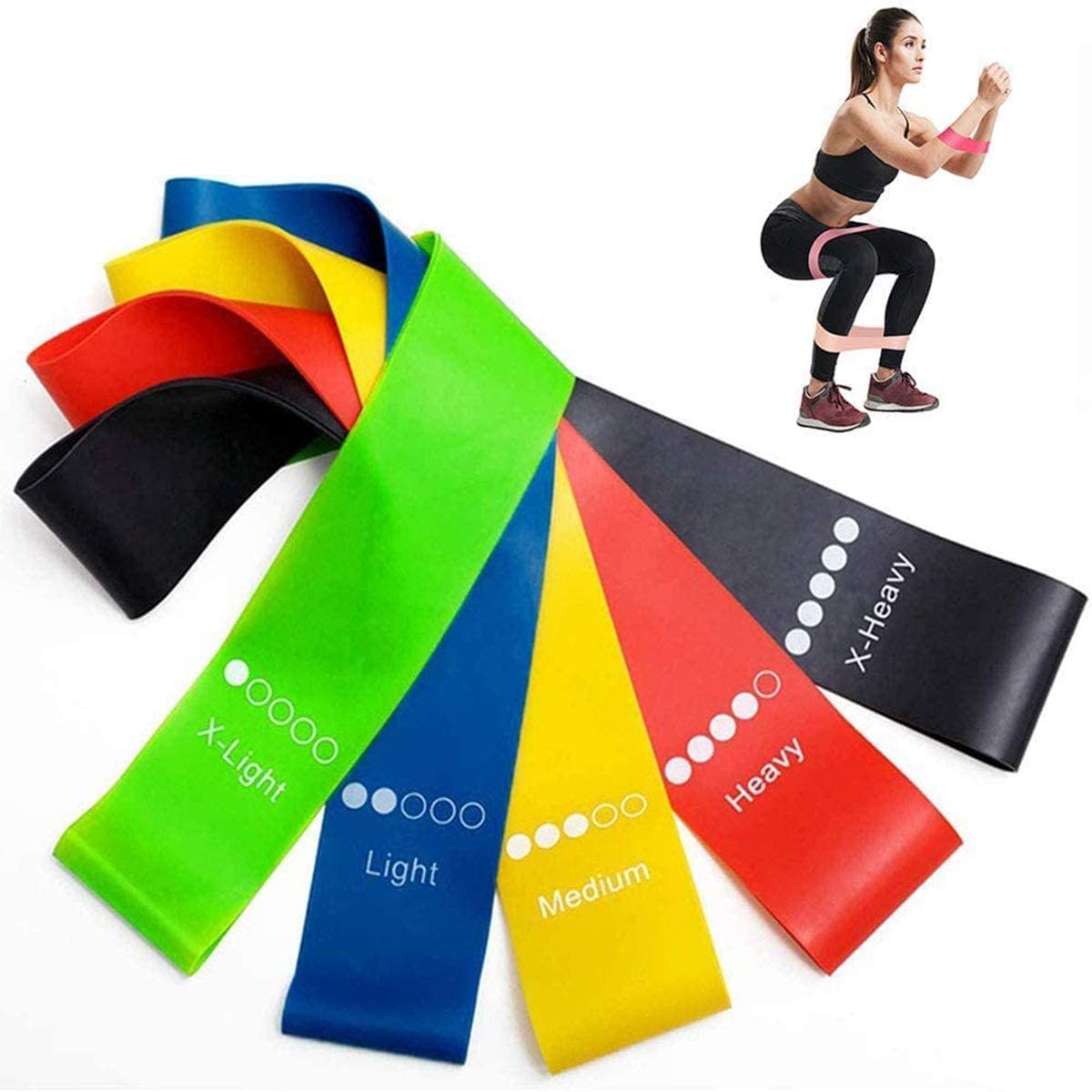 Resistance Exercise Bands 5pcs - Amazing Grace Alignment