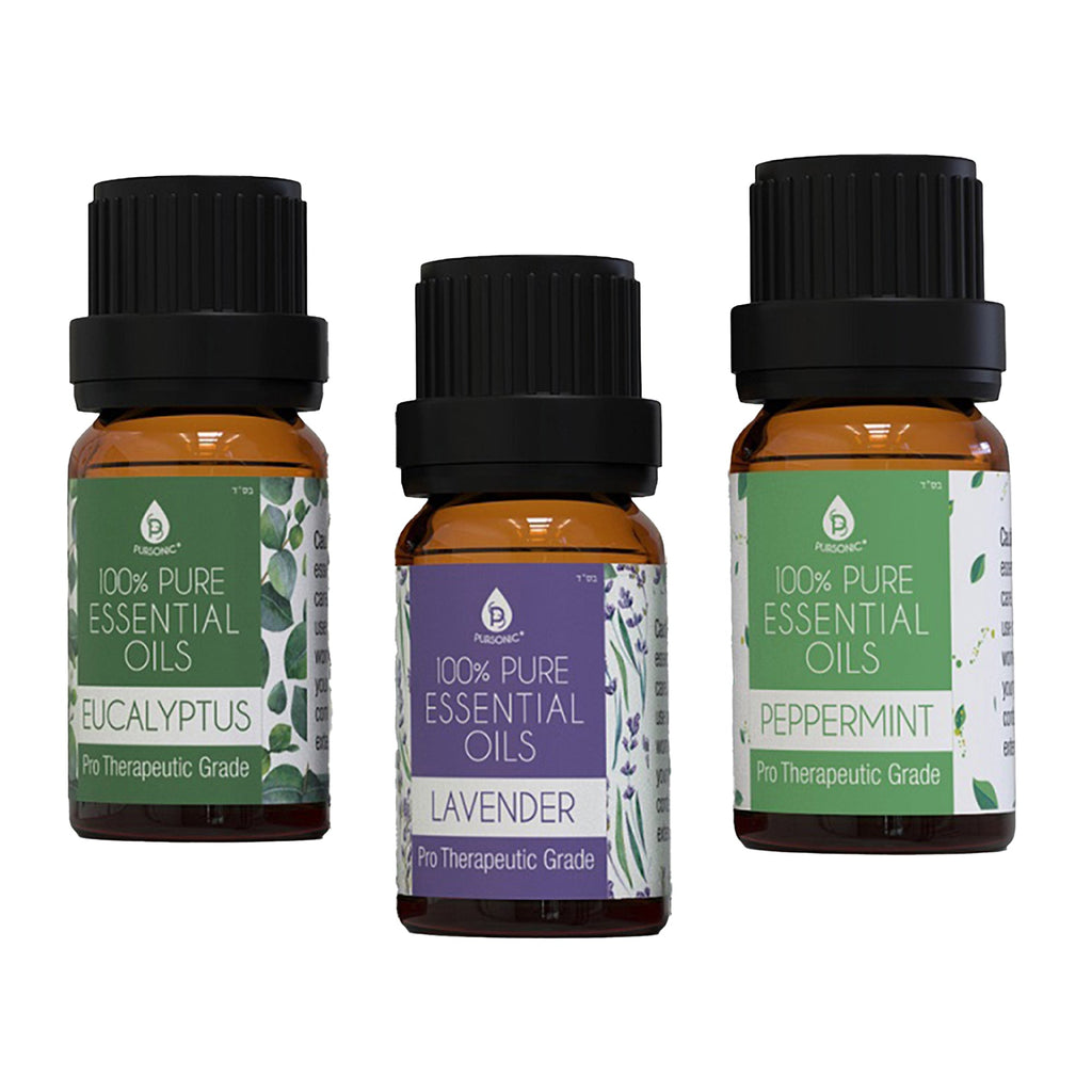 3 pack of 100% Pure Essential Oils (Eucalyptus, Lavender & Peppermint) - Amazing Grace Alignment