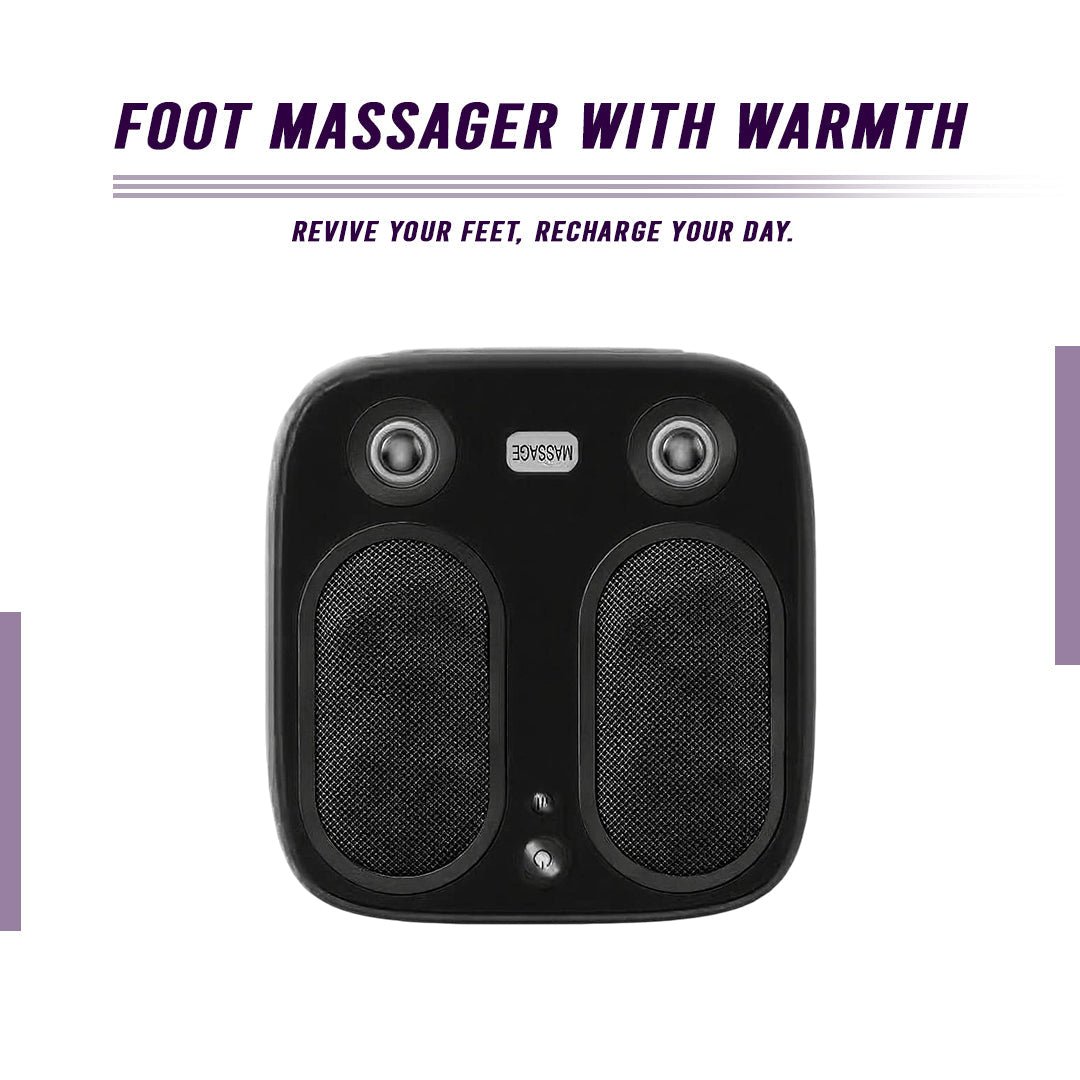 Stress & Pain Relief Foot Massager w/Heat - Deep Tissue, Circulation & Relaxing - Amazing Grace Alignment