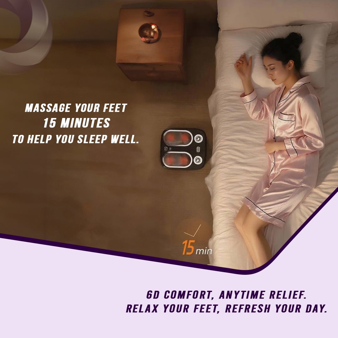 Stress & Pain Relief Foot Massager w/Heat - Deep Tissue, Circulation & Relaxing - Amazing Grace Alignment