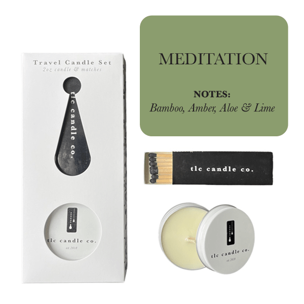 Travel Candle with Matches - Meditation - Amazing Grace Alignment