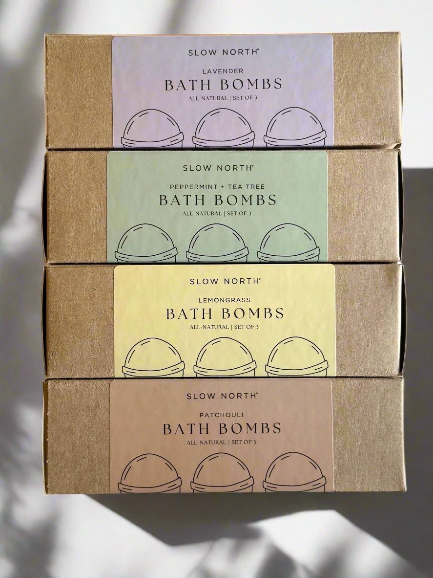 Natural Bath Bomb Set - Patchouli (Set of 3) - Amazing Grace Alignment