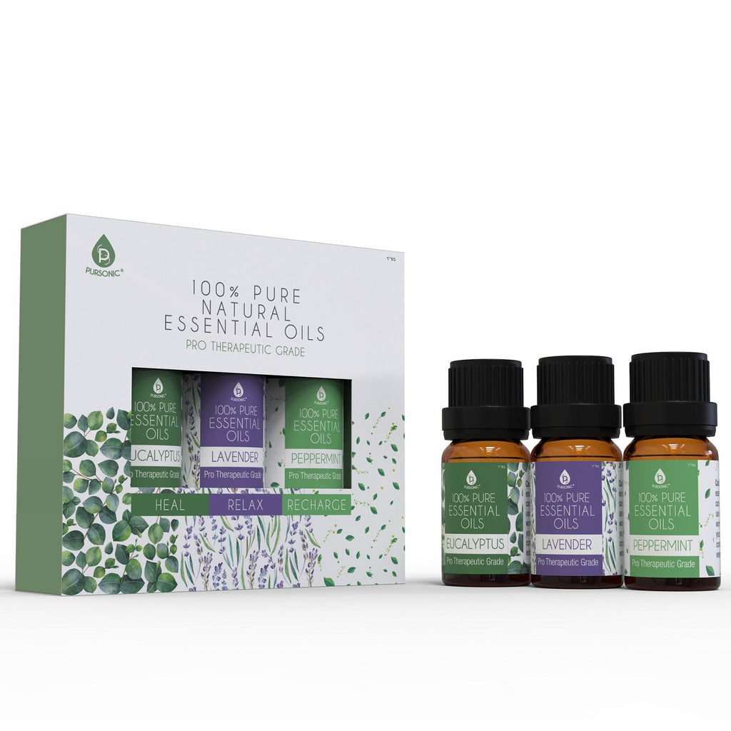 3 pack of 100% Pure Essential Oils (Eucalyptus, Lavender & Peppermint) - Amazing Grace Alignment