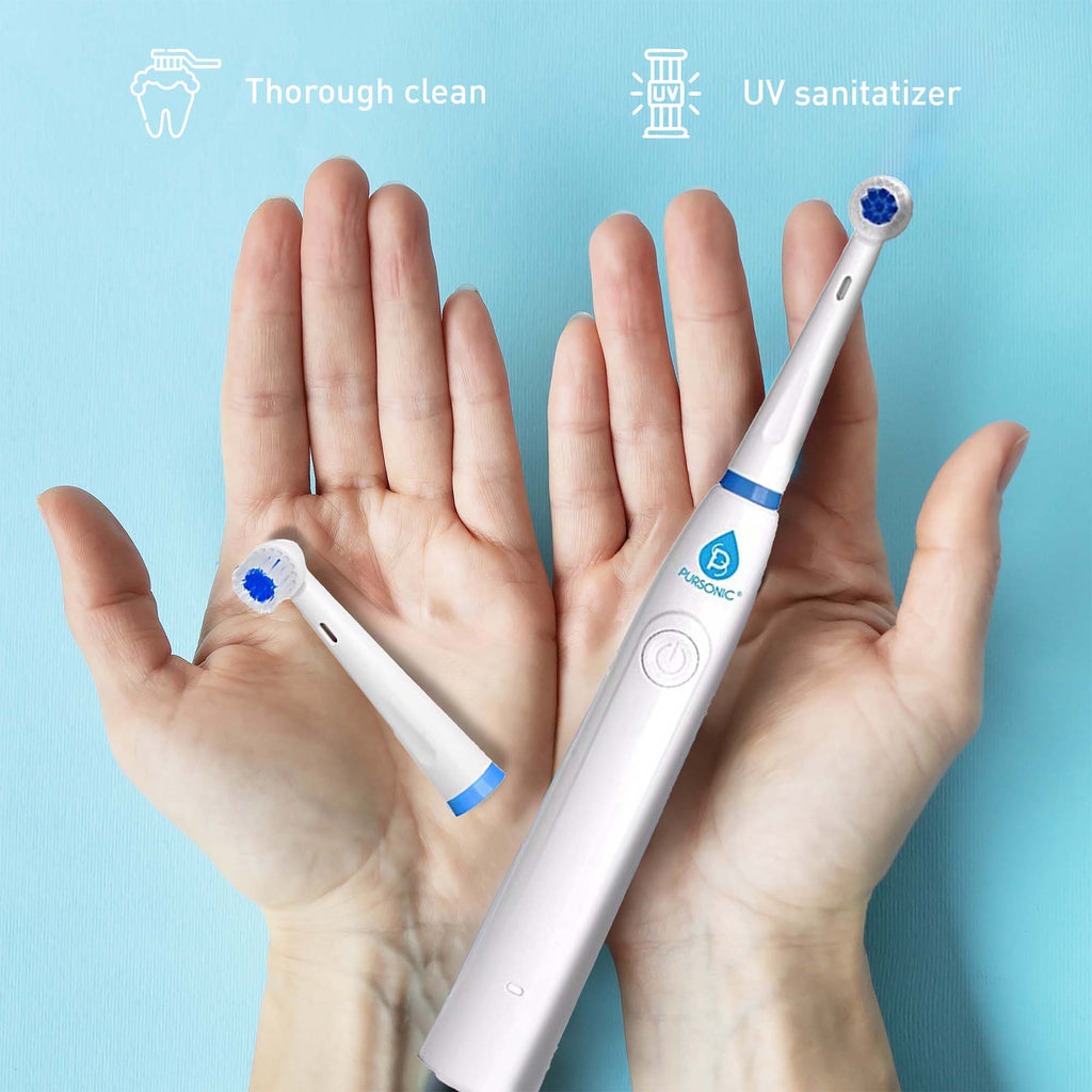 Pursonic Advanced Smile Care Bundle – LED Whitening Kit, Whitening Strips, & Electric Toothbrush - Amazing Grace Alignment