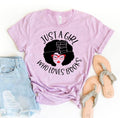 Just A Girl Who Loves Books T-shirt - Amazing Grace Alignment