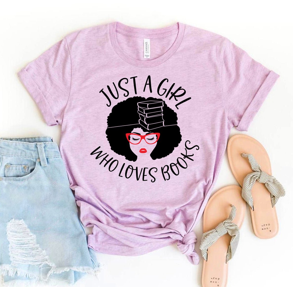 Just A Girl Who Loves Books T-shirt - Amazing Grace Alignment
