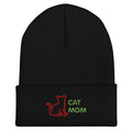 Cute Cat Mom Cuffed Beanie Designed by Grace W. - Amazing Grace Alignment