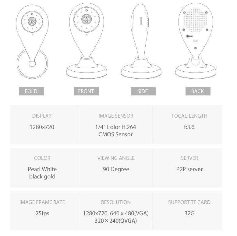 1080P HD Wireless Mini Security WiFi Camera - Amazing Grace Alignment