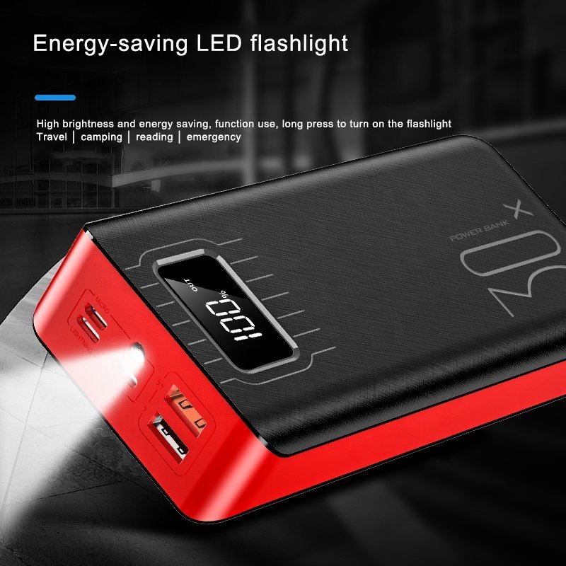 20000mAh External Battery Power Bank Dual USB With LED Flashlight - Amazing Grace Alignment