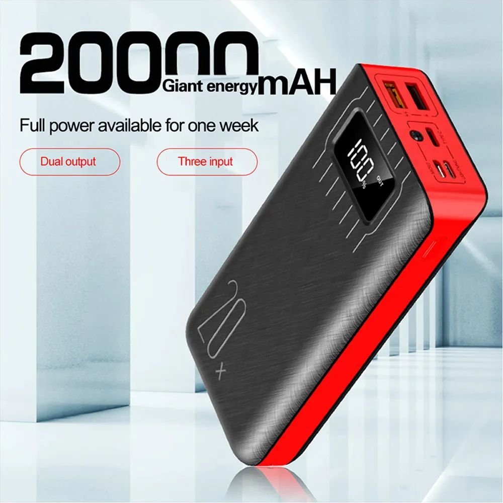 20000mAh External Battery Power Bank Dual USB With LED Flashlight - Amazing Grace Alignment