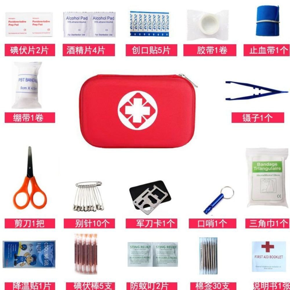 63 - Piece First Aid Kit - Semi Hard Case - Amazing Grace Alignment