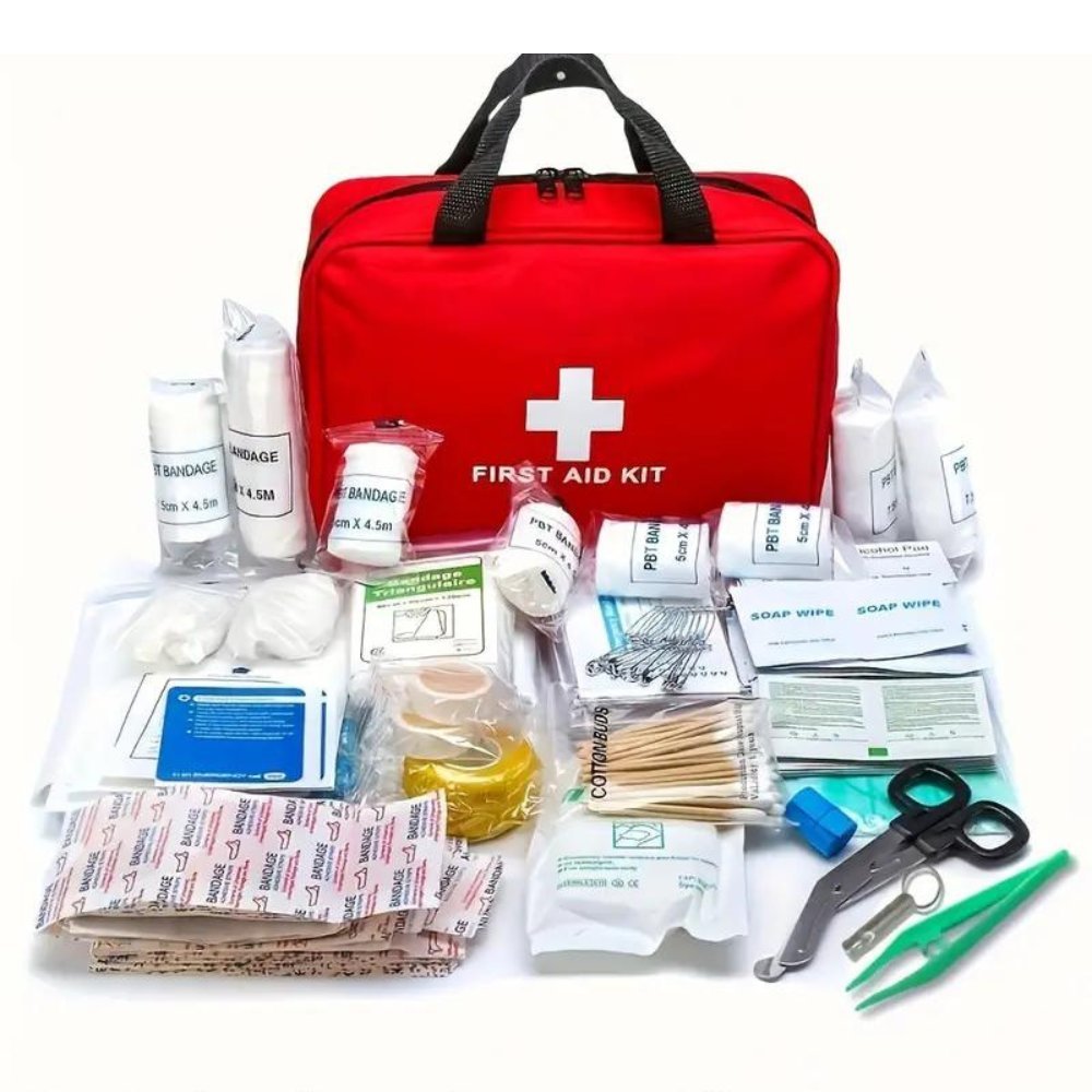 173pcs Large First Aid Kit: Portable Bag For Outdoor Hunting, Hiking, Camping And More - Including Emergency Supplies! - Amazing Grace Alignment