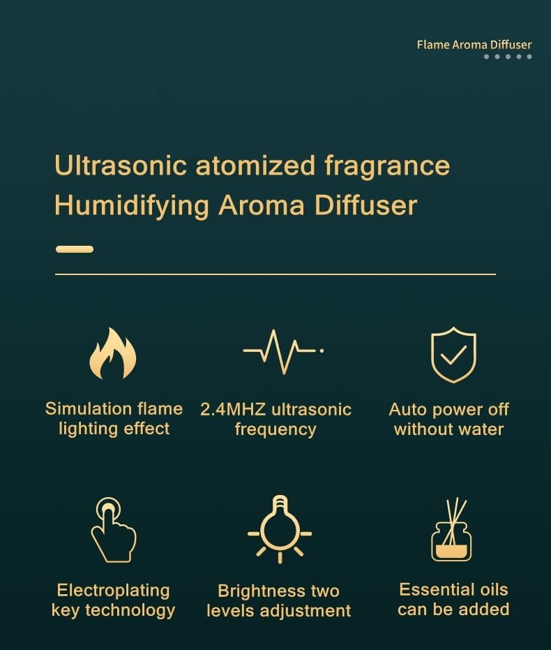 Ultrasonic Usb Fire Essential Oil Aroma Diffuser - Amazing Grace Alignment